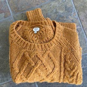 Wilfred Orange Cable Knit Alpaca/wool Blend Sweater Size  XS